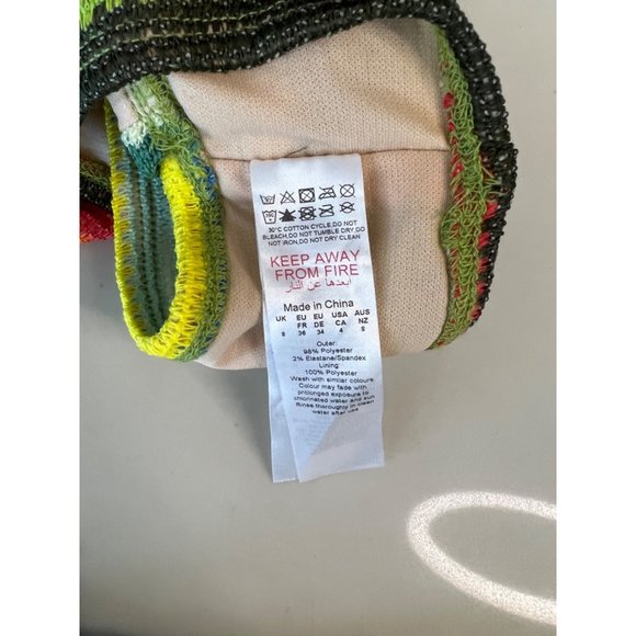 Prettylittlething Multi Stripe Halterneck Bikini crochet knit 4 - Picture 12 of 13